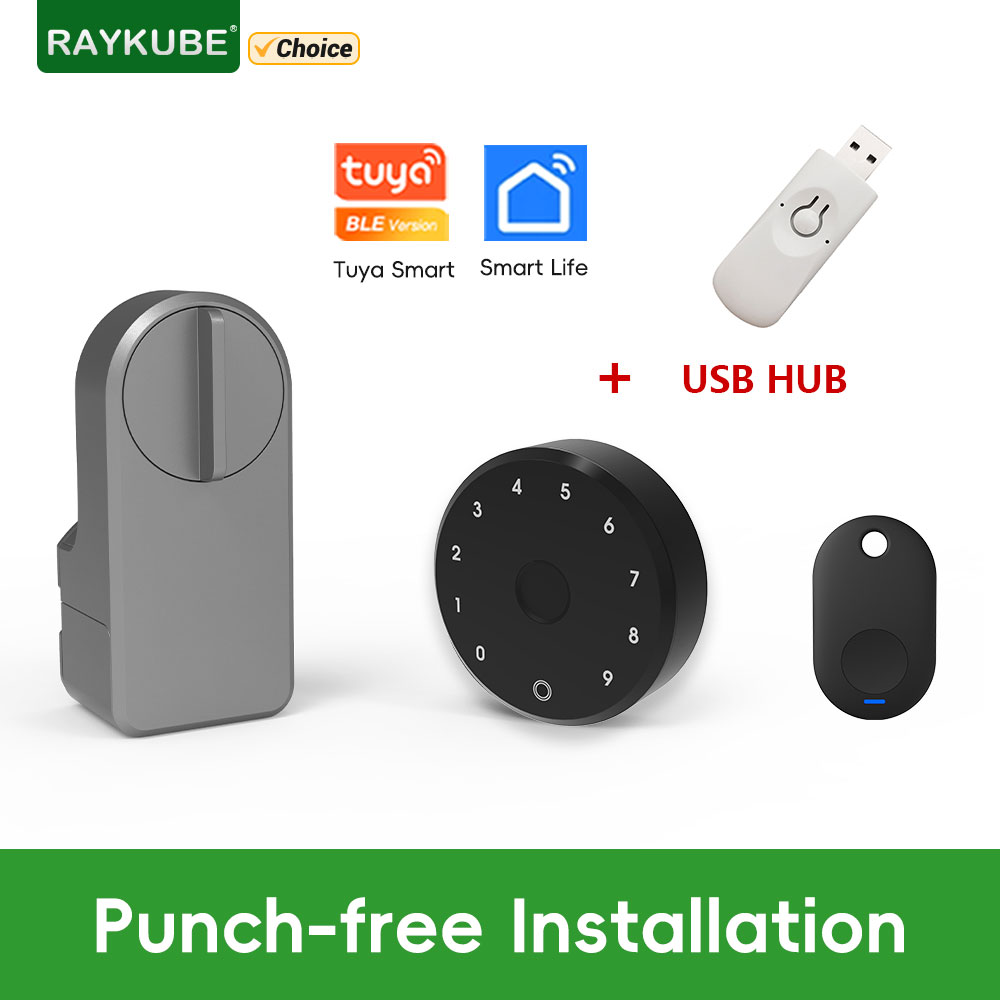 Home Security Door Lock - RAYKUBE A1 Pro Tuya BEL Smart