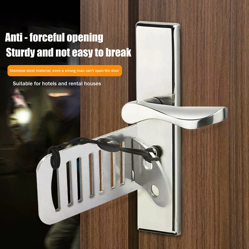 Home Security Door Lock - Portable Door Travel Home Lock Security