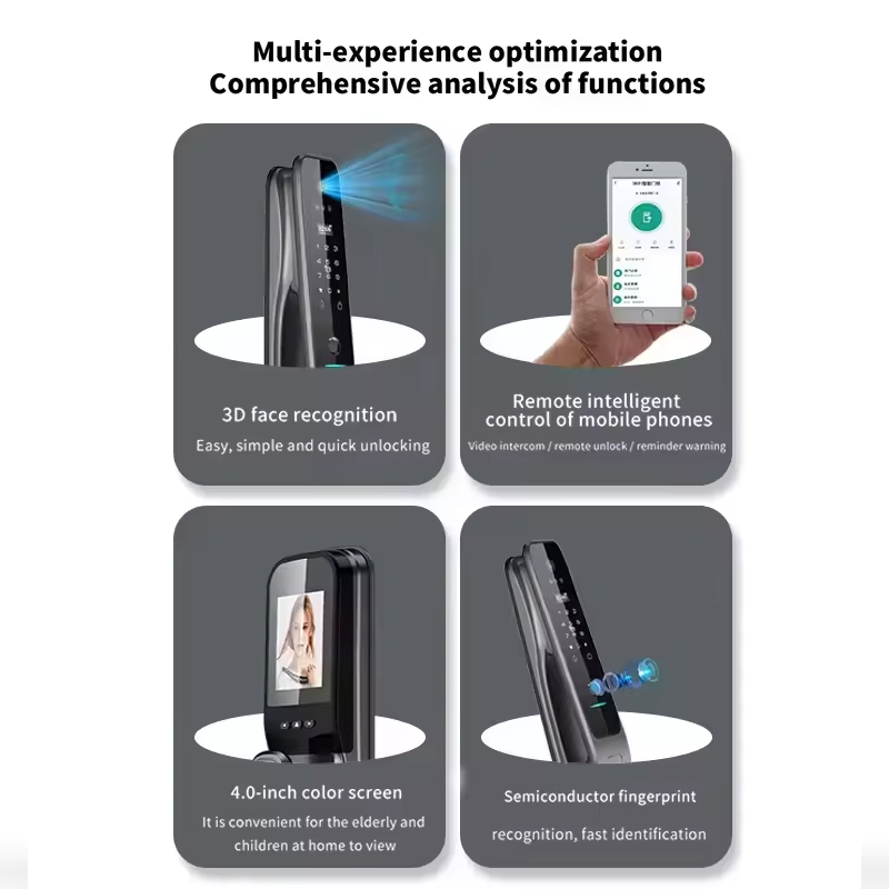 HX5 Smart Door Lock 3D Face Re - Home Security Door Lock reseña y precio