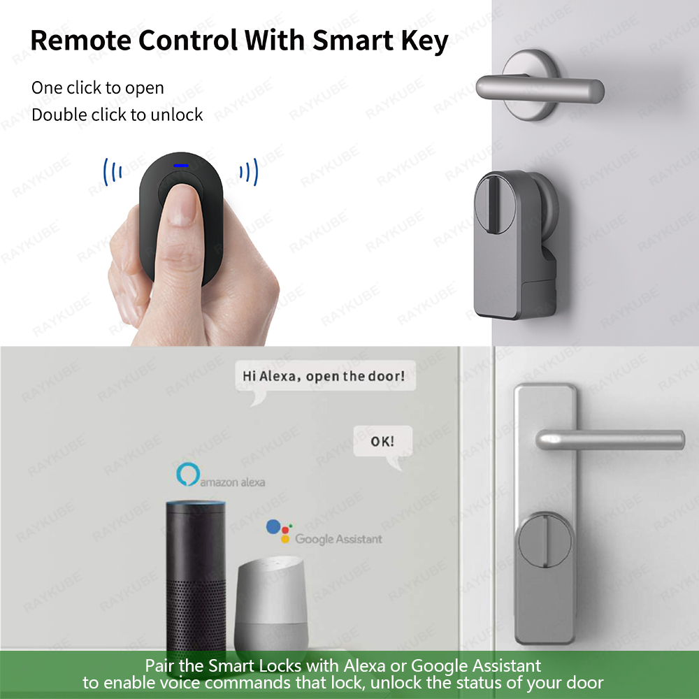RAYKUBE A1 Pro Tuya BEL Smart  - Home Security Door Lock reseña y precio
