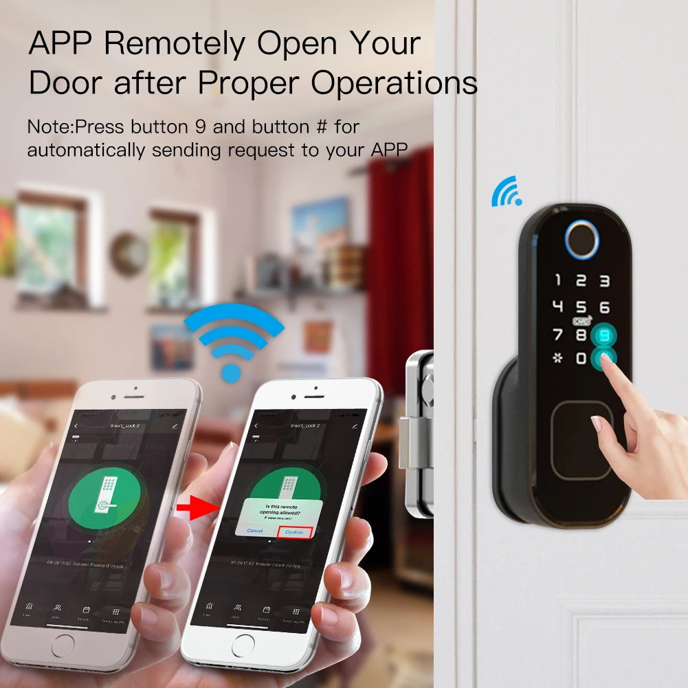 MOES WiFi Tuya Smart Lock Door - Home Security Door Lock reseña y precio