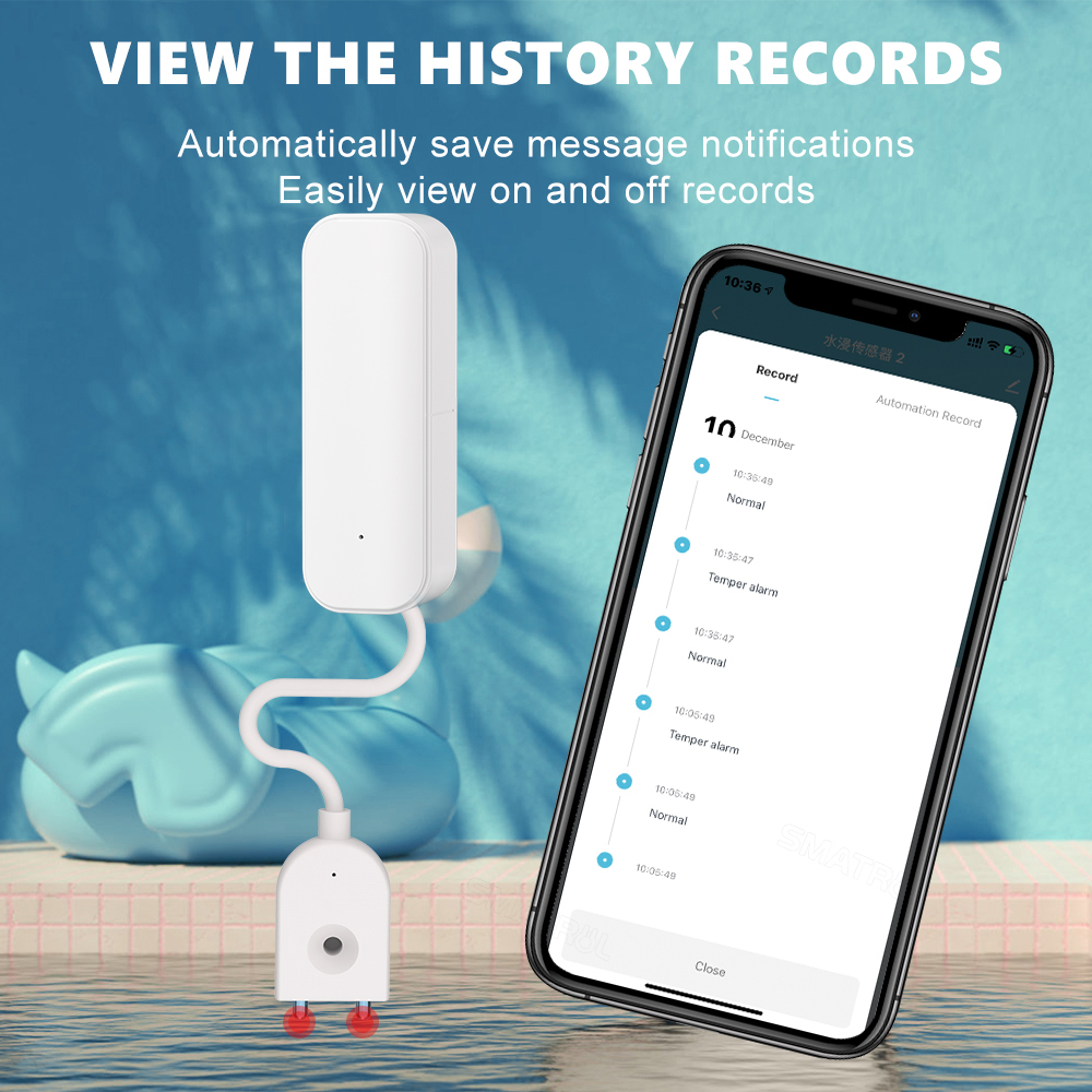 WiFi/Zigbee Water Sensor Tuya  - Home Security Alarm System reseña y precio