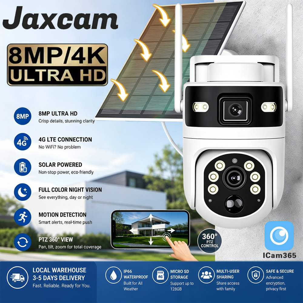 Dual Screens 8MP 4K IP PTZ Sol - Ip Camera Outdoor 4K reseña y precio