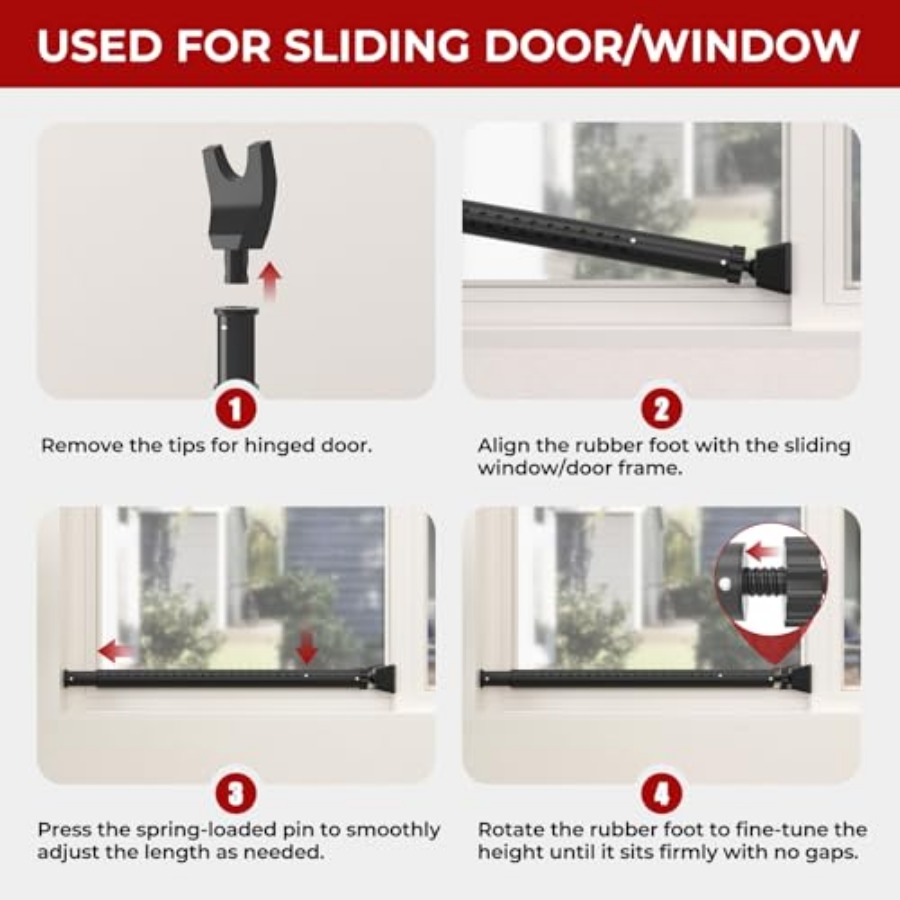 Heavy-Duty Sliding Glass Door  - Home Security Jammers reseña y precio