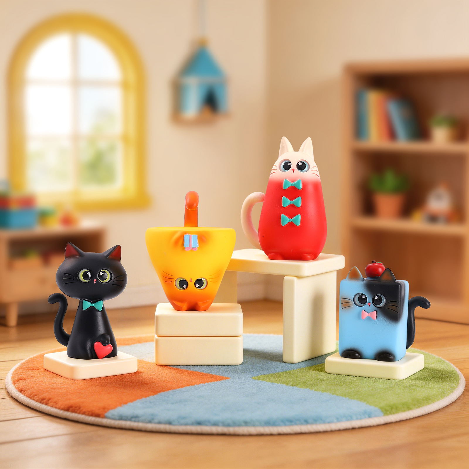 Blind Box Cat Figurine Resin C - Home Security Box reseña y precio