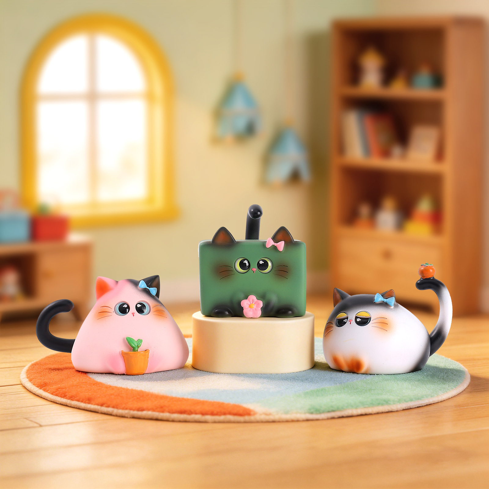 Blind Box Cat Figurine Resin C - Home Security Box reseña y precio