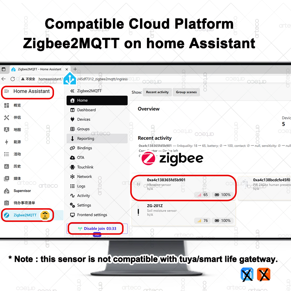ZigBee Smart Vibration Sensor  - Home Security Tools reseña y precio