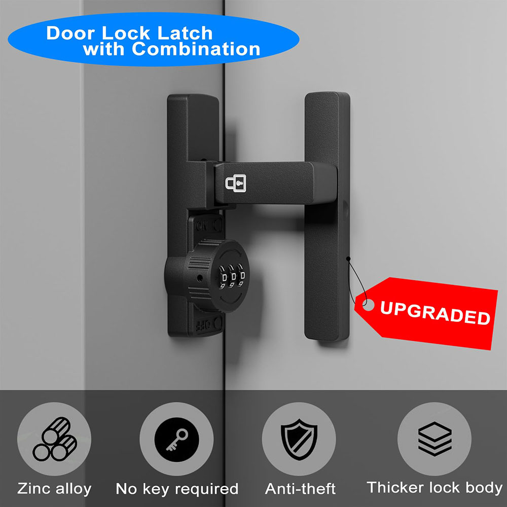 Security Barn Door Lock 3-Digi - Home Security Door Lock reseña y precio