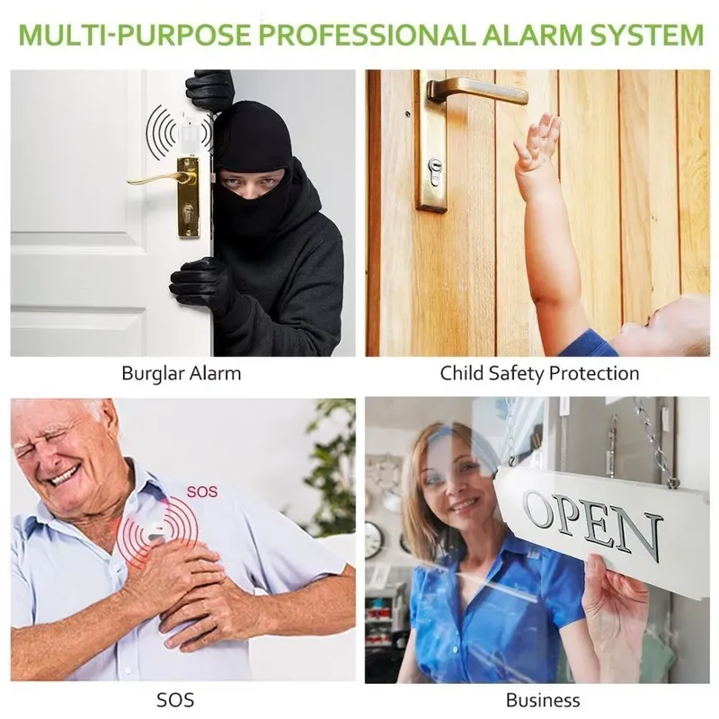 House Burglar Alarm Kit Auto D - Home Security Alarm System reseña y precio