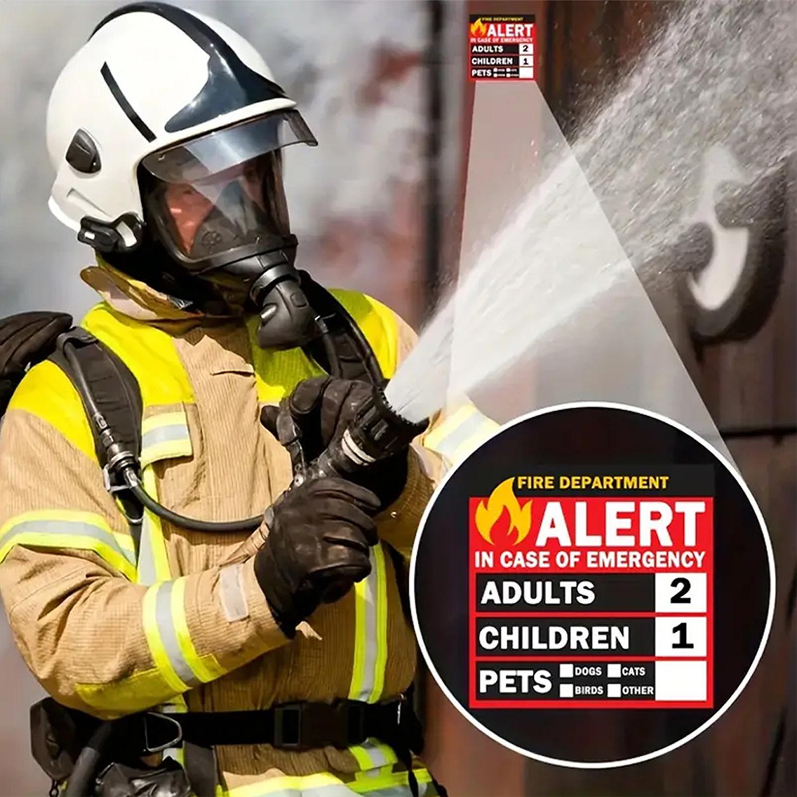 Fire Pet Alert Sticker Rain-Pr - Home Security Department reseña y precio