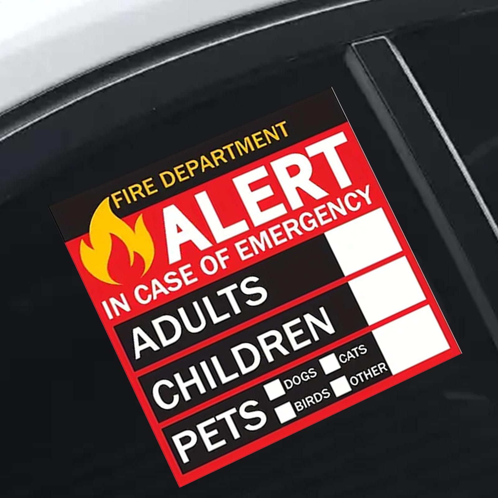Fire Pet Alert Sticker Rain-Pr - Home Security Department reseña y precio