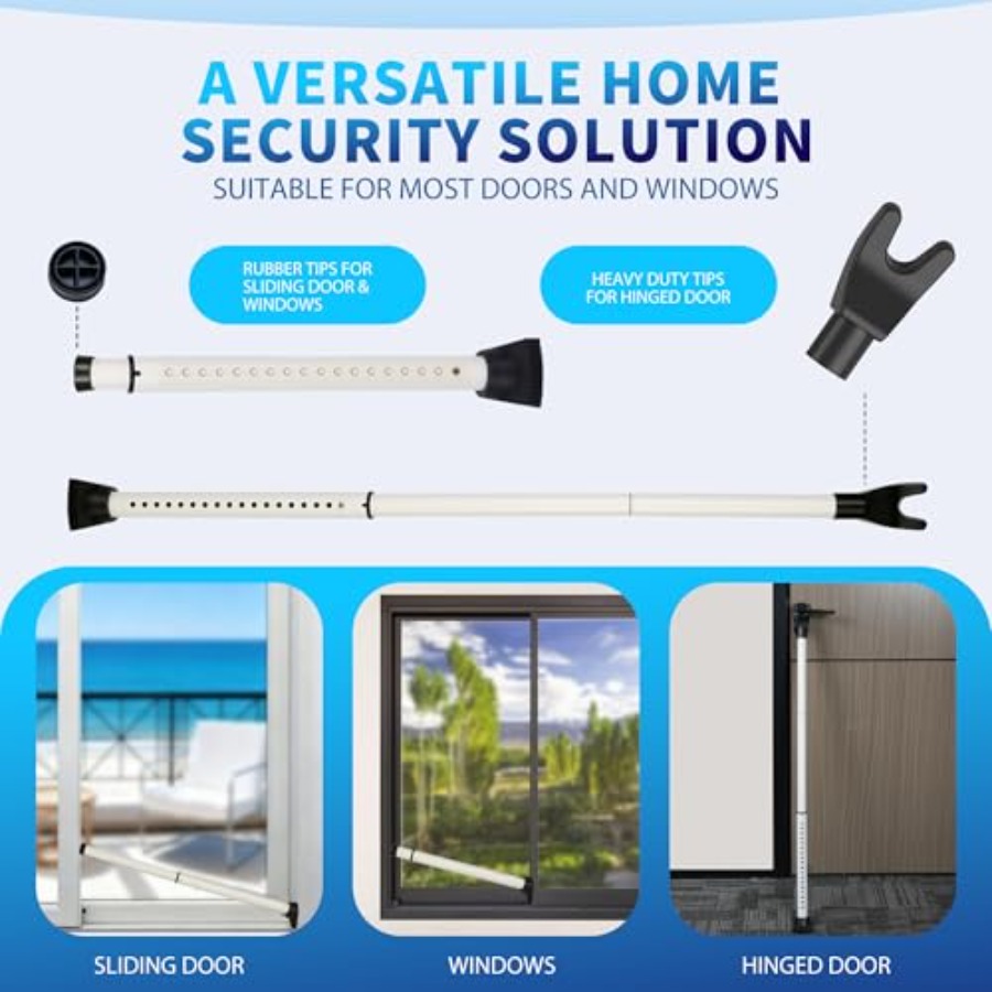 Upgraded Door Security Bar and - Home Security Jammers reseña y precio