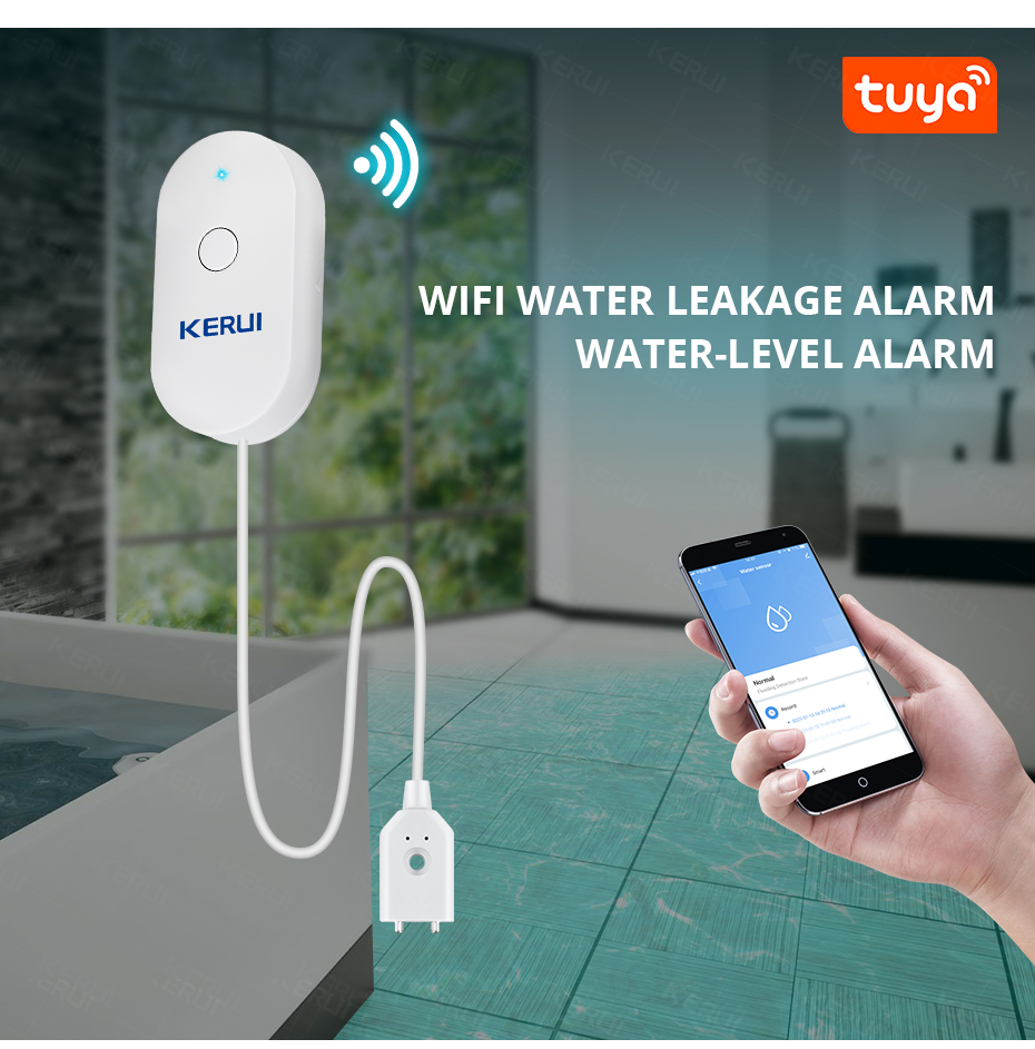 KERUI Smart  WiFi Water Sensor - Home Security Tools reseña y precio