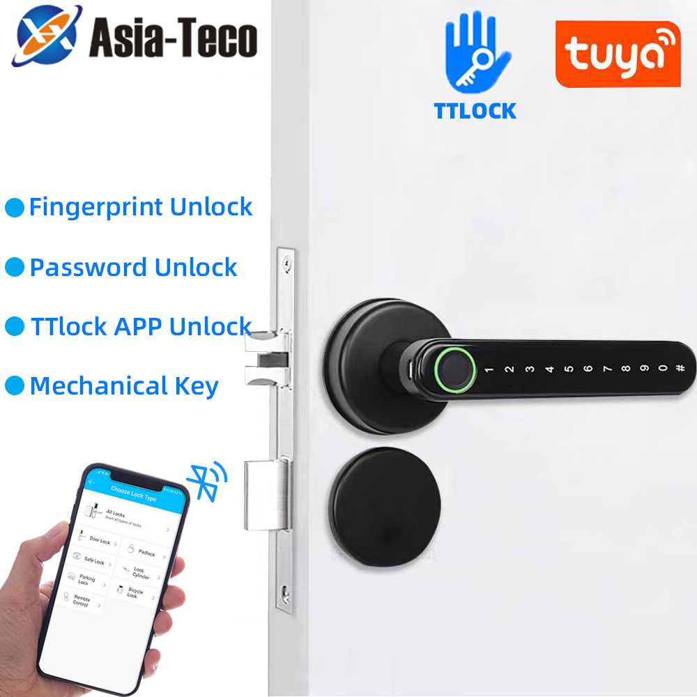 TTLock Smart Bluetooth Fingerp - Home Security Door Lock reseña y precio