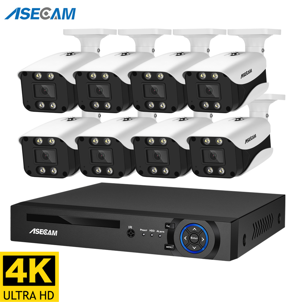 8MP Security Camera System 4K  - Ip Camera Outdoor 4K reseña y precio