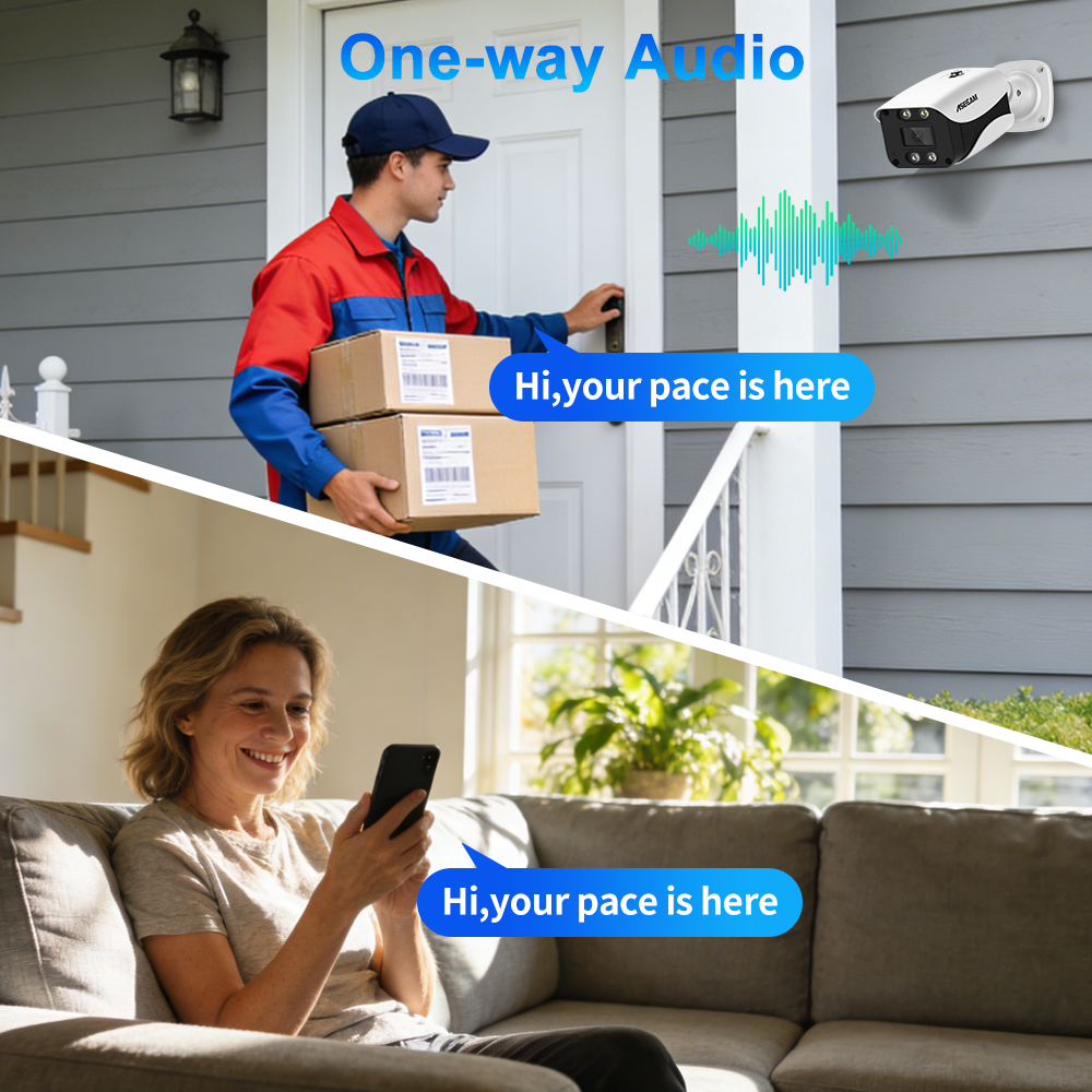 8MP Security Camera System 4K  - Ip Camera Outdoor 4K reseña y precio