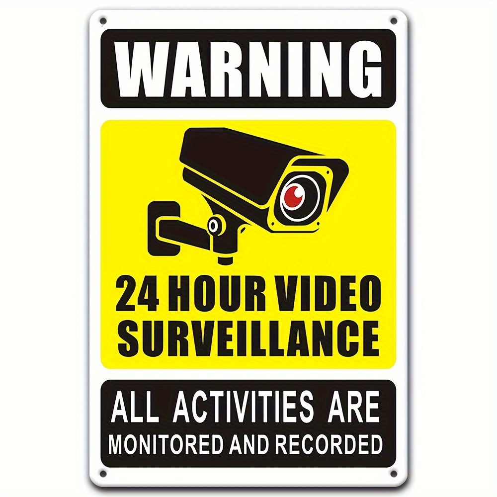 24/7 Video Surveillance Warnin - Home Security Tech reseña y precio