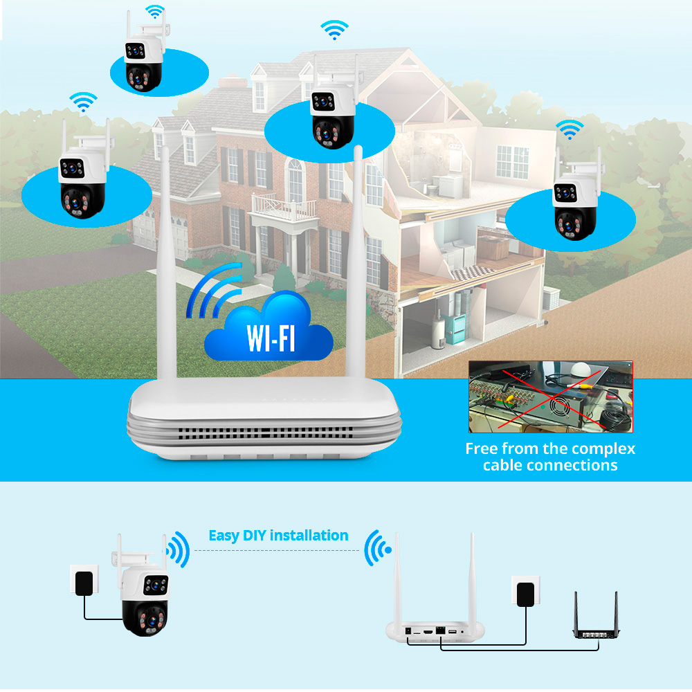KERUI Waterproof 6MP HD Wirele - Home Security Tools reseña y precio