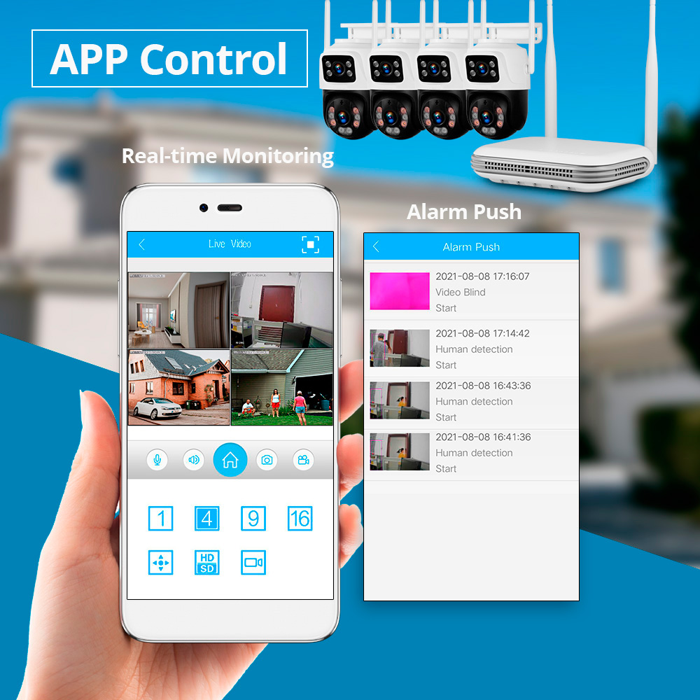 KERUI Waterproof 6MP HD Wirele - Home Security Tools reseña y precio