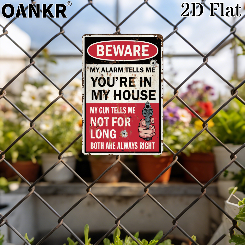 Beware Funny Security Metal Ti - Home Security In My Area reseña y precio