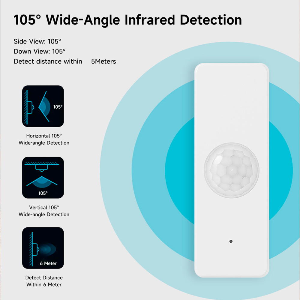 WiFi Smart PIR Motion Sensor T - Home Security Alarm System reseña y precio