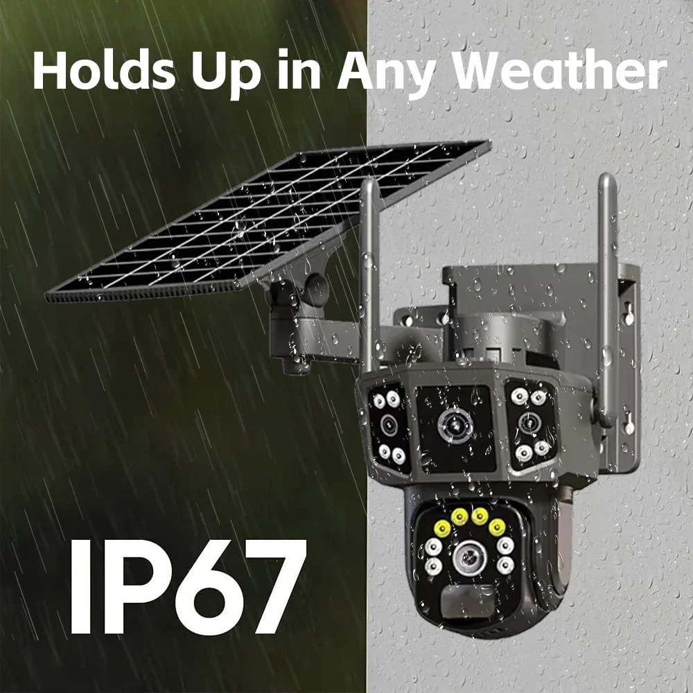 WIFI 4G SIM Solar Camera V380, - Ip Camera Outdoor 4K reseña y precio