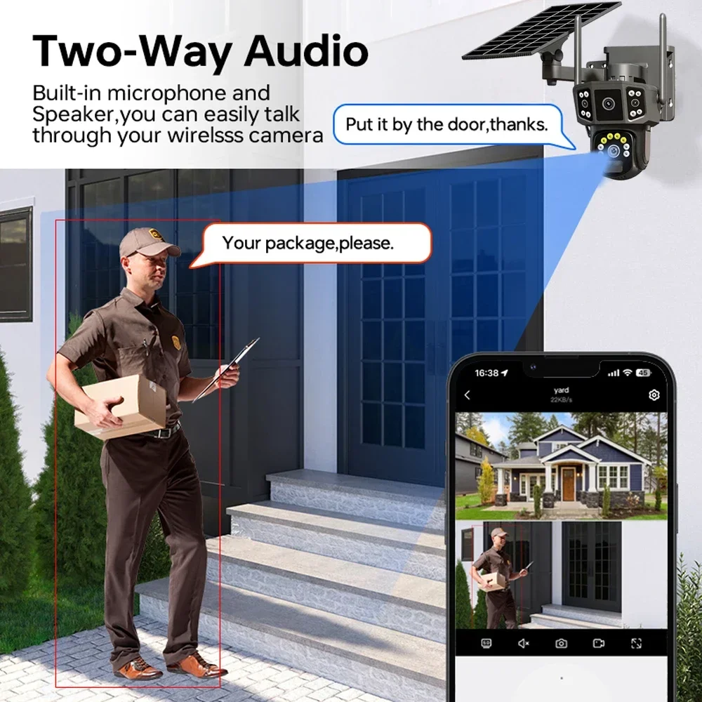 WIFI 4G SIM Solar Camera V380, - Ip Camera Outdoor 4K reseña y precio