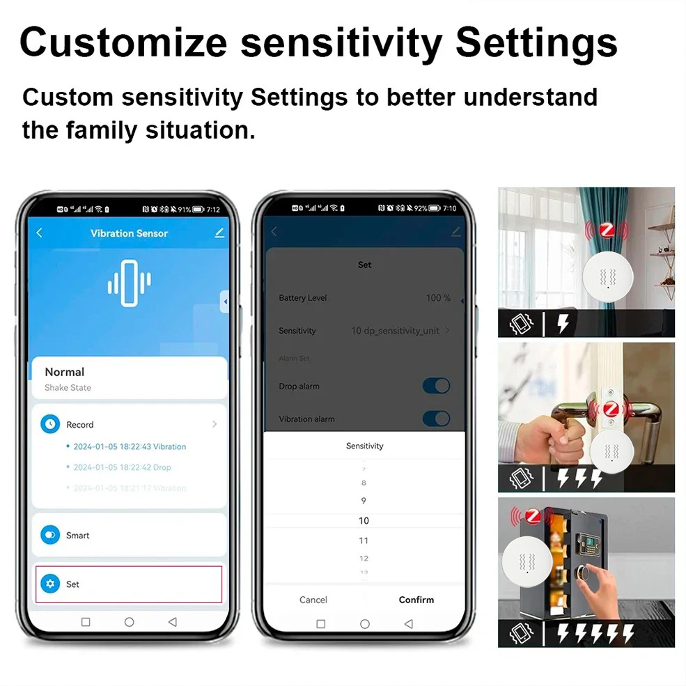 Tuya ZigBee Smart Vibration &  - Home Security Alarm System reseña y precio