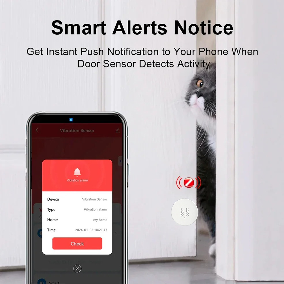 Tuya ZigBee Smart Vibration &  - Home Security Alarm System reseña y precio