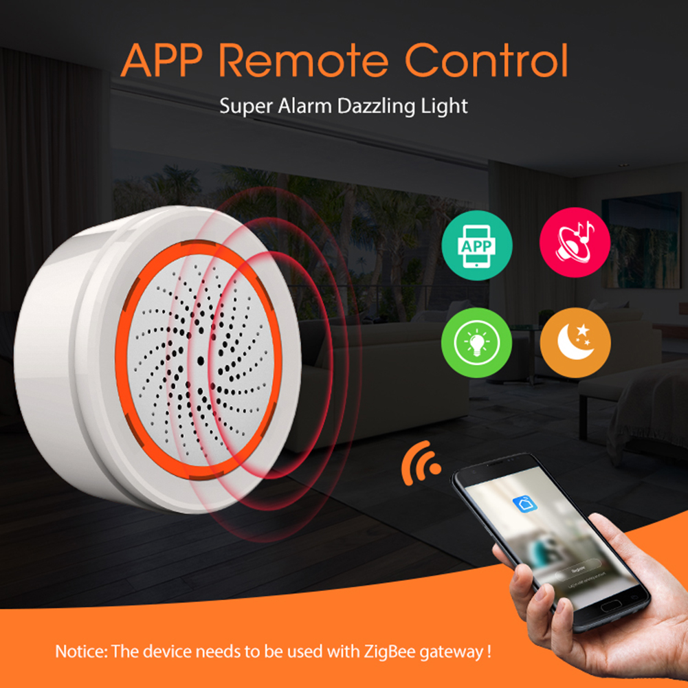 Tuya Zigbee Sound Light Sensor - Home Security Alarm System reseña y precio