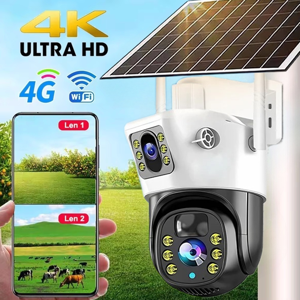 4G / WiFi Solar Camera Dual Le - Ip Camera Outdoor 4K reseña y precio