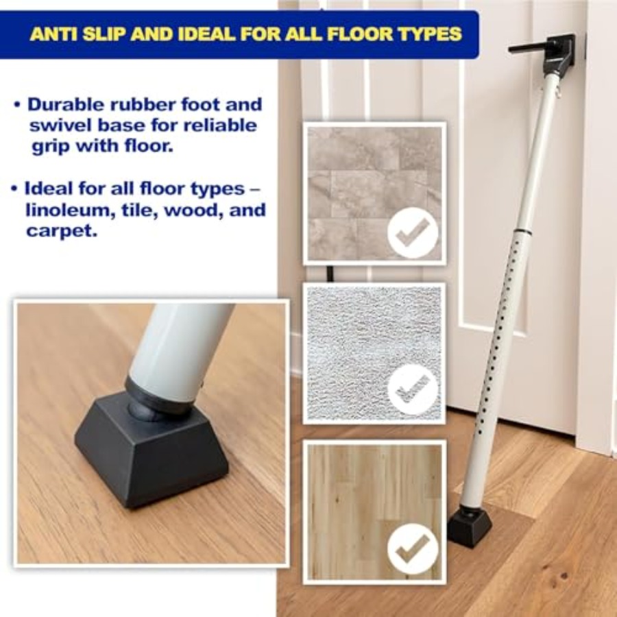 Door Security Bar - Adjustable - Home Security Jammers reseña y precio