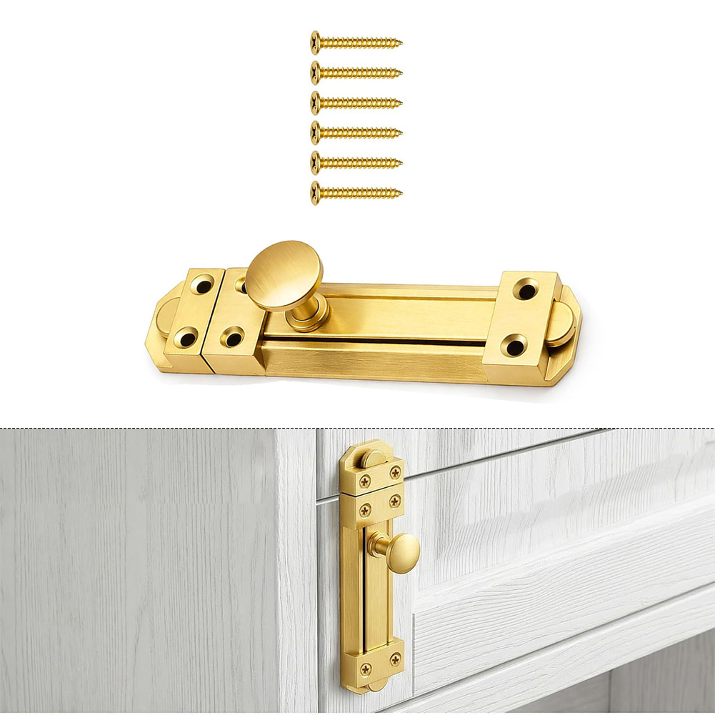 5 Inch Solid Brass Sliding Doo - Home Security Door Lock reseña y precio