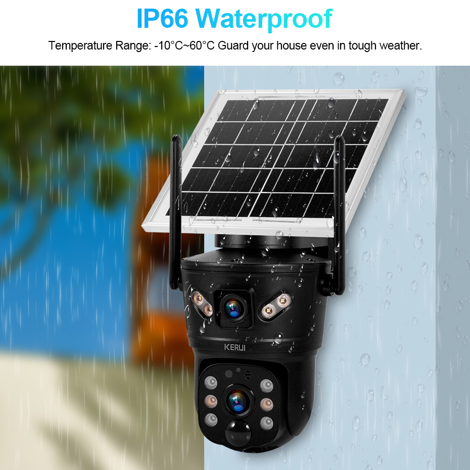 KERUI Outdoor 6MP Solar Camera - Home Security Tech reseña y precio