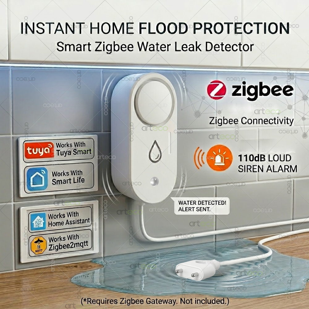 Zigbee Water Leak Detector Sma - Home Security Tools reseña y precio