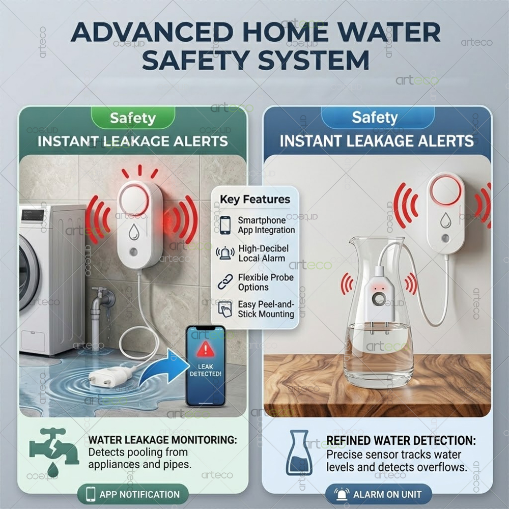 Zigbee Water Leak Detector Sma - Home Security Tools reseña y precio