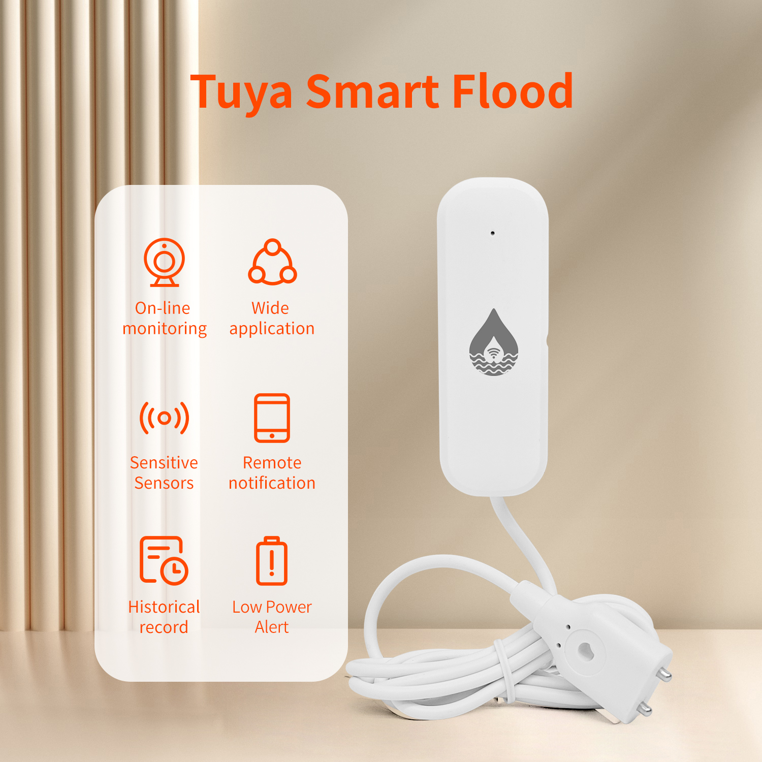 YFK Tuya WiFi Water Leakage Se - Home Security Tools reseña y precio