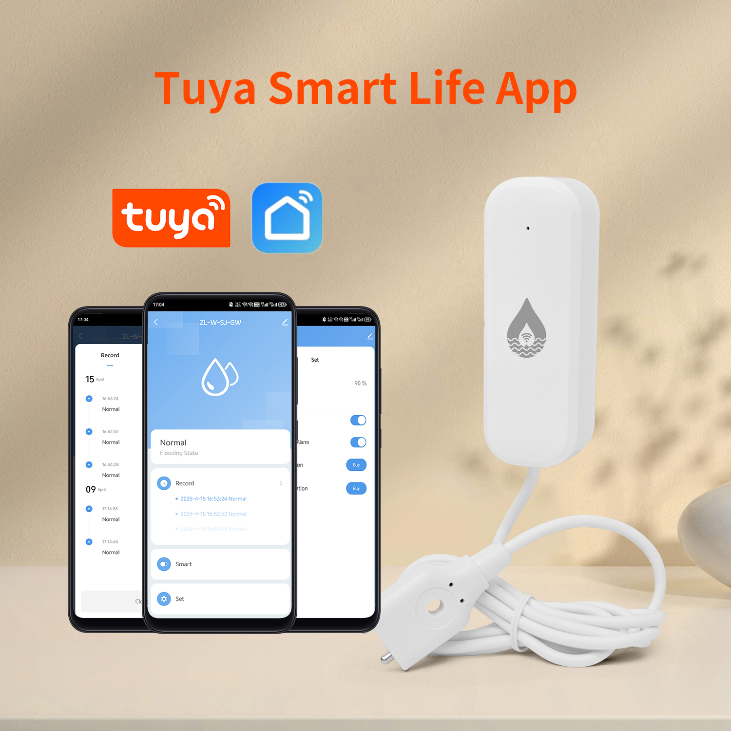 YFK Tuya WiFi Water Leakage Se - Home Security Tools reseña y precio