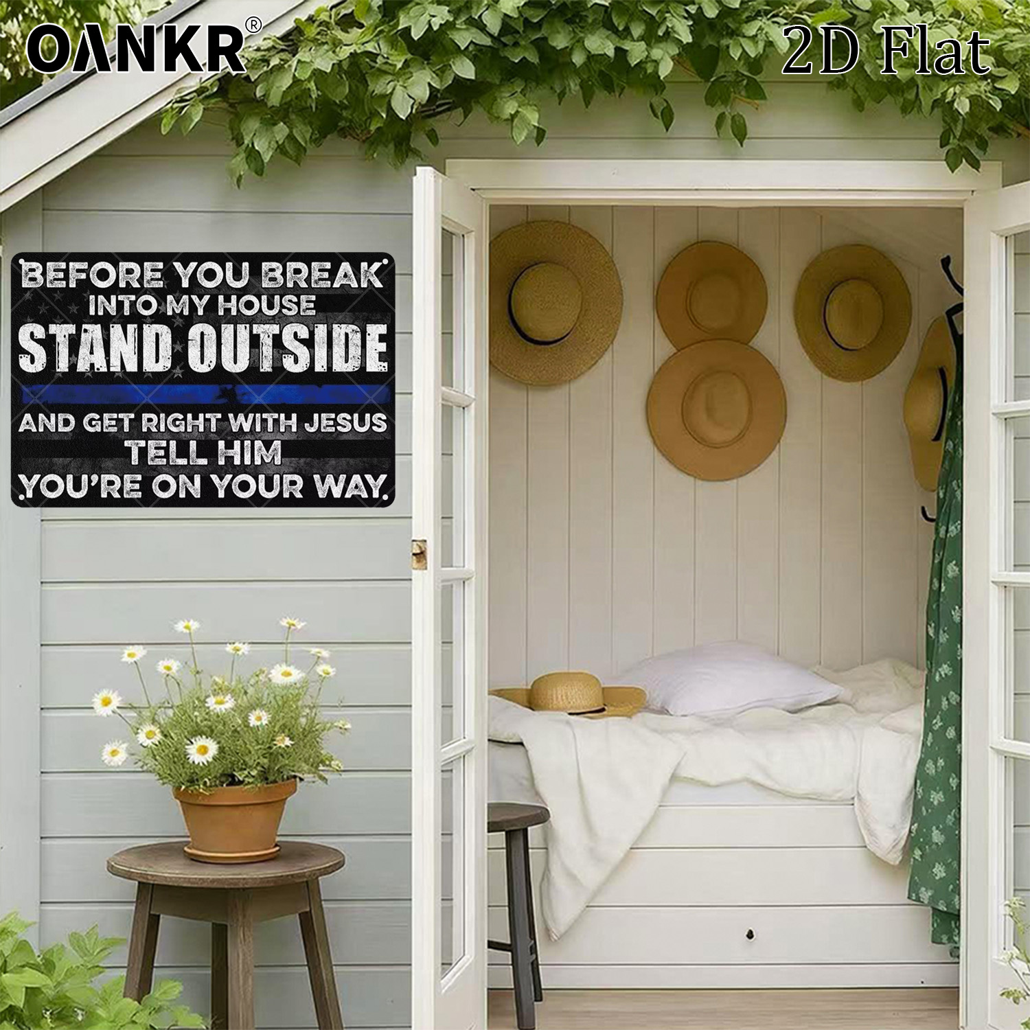 Funny Warning Metal Tin Sign,  - Home Security In My Area reseña y precio
