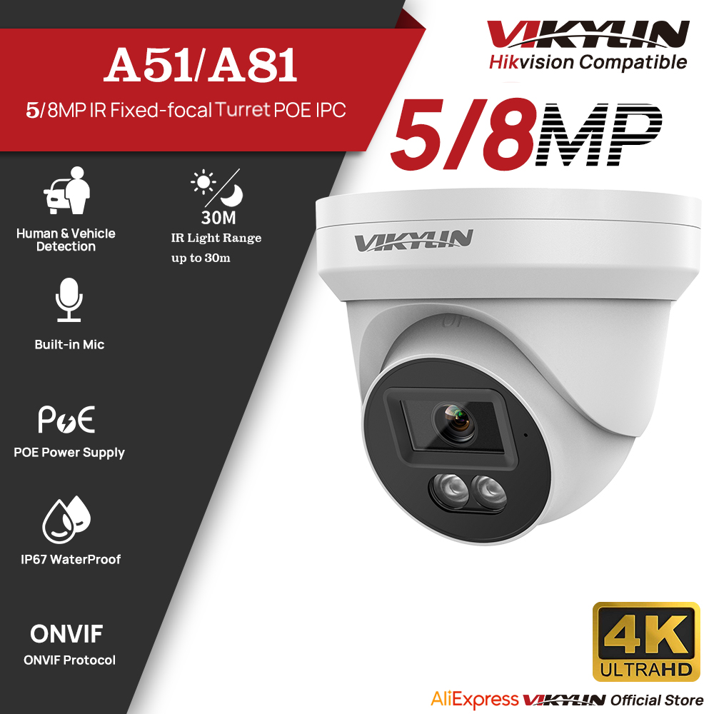 VIKYLIN 5/8MP HD IP Security C - Ip Camera Outdoor 4K reseña y precio