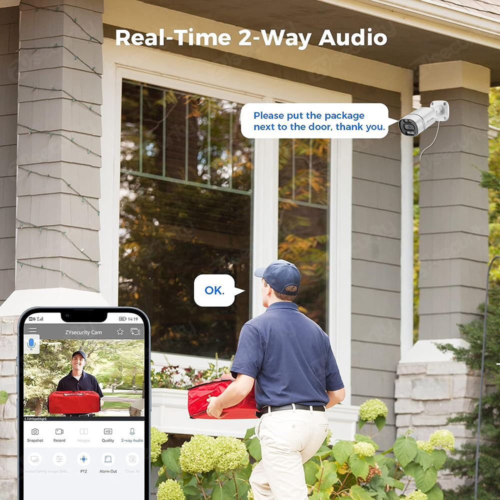 4K PoE Security Camera System  - Ip Camera Outdoor 4K reseña y precio