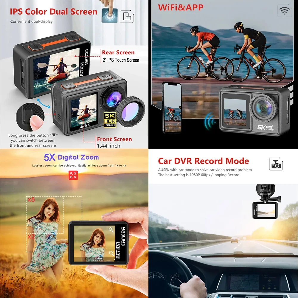 Action Camera Removable Filter - Ip Camera Outdoor 4K reseña y precio
