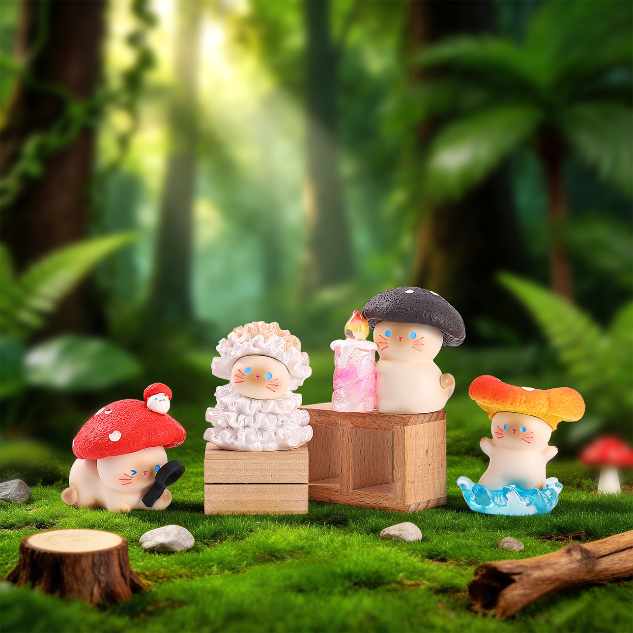 Mushroom Meow Blind Box Cute C - Home Security Box reseña y precio