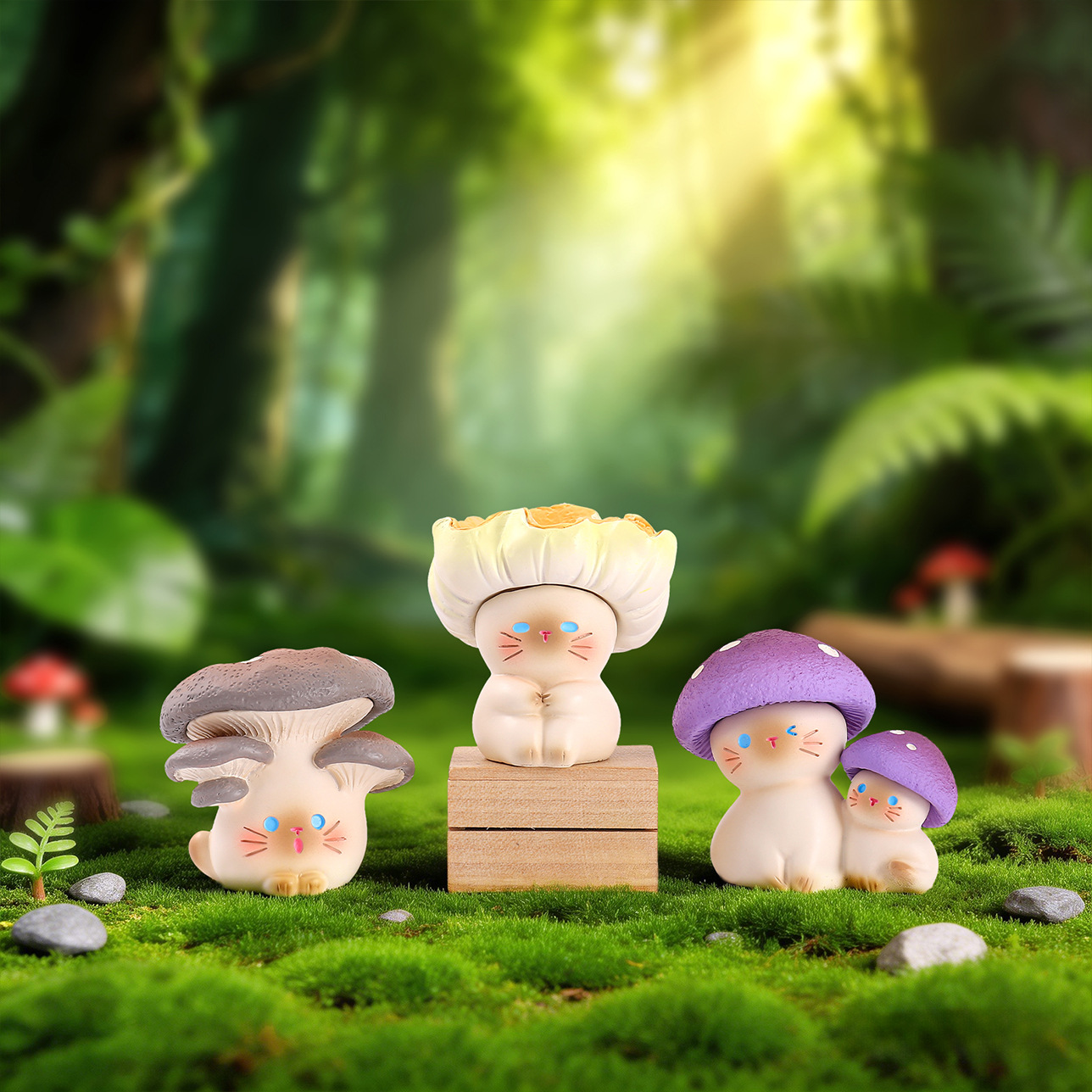 Mushroom Meow Blind Box Cute C - Home Security Box reseña y precio