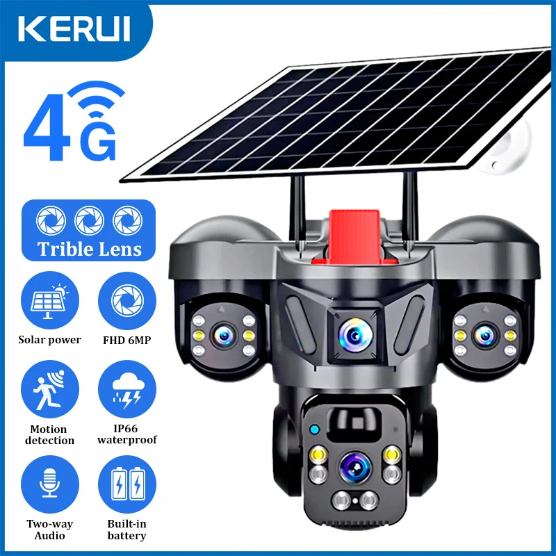 KERUI V380 Pro Outdoor PTZ 6MP - Home Security Alarm System reseña y precio