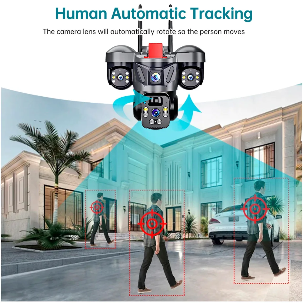 KERUI V380 Pro Outdoor PTZ 6MP - Home Security Alarm System reseña y precio