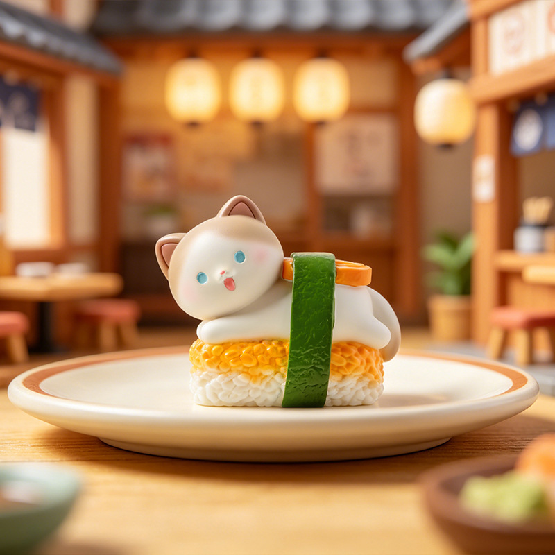 Sushi Cat Blind Box Cartoon Fi - Home Security Box reseña y precio