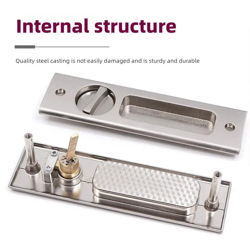 Heavy-Duty Black Sliding Door  - Home Security Door Lock reseña y precio