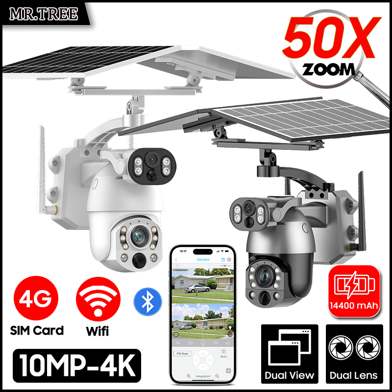 4K 50X Optical Zoom Dual Lens  - Ip Camera Outdoor 4K reseña y precio