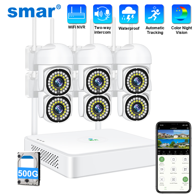 Smar 3MP Wireless CCTV Securit - Home Security Alarm System reseña y precio